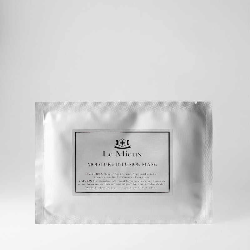 Moisture Infusion Mask isolated on a light grey background