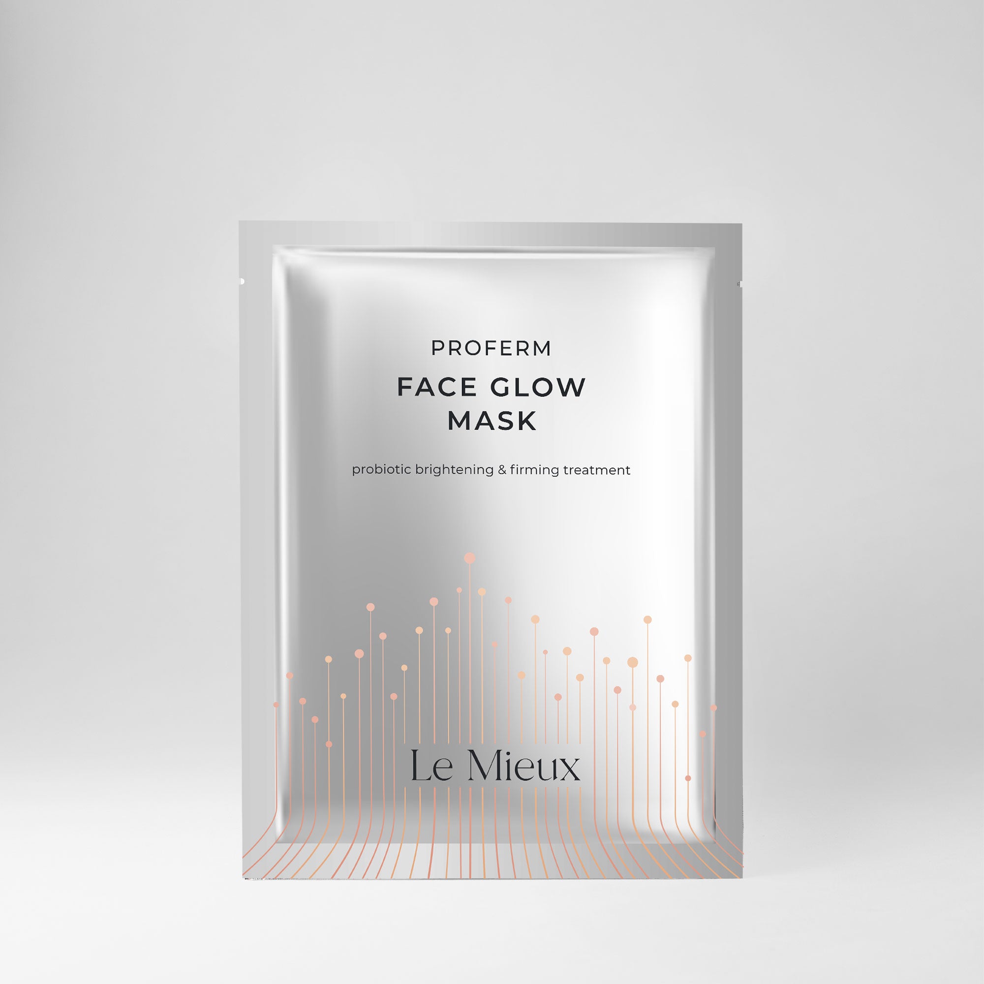 Proferm Face Glow Mask isolated on a light grey background 
